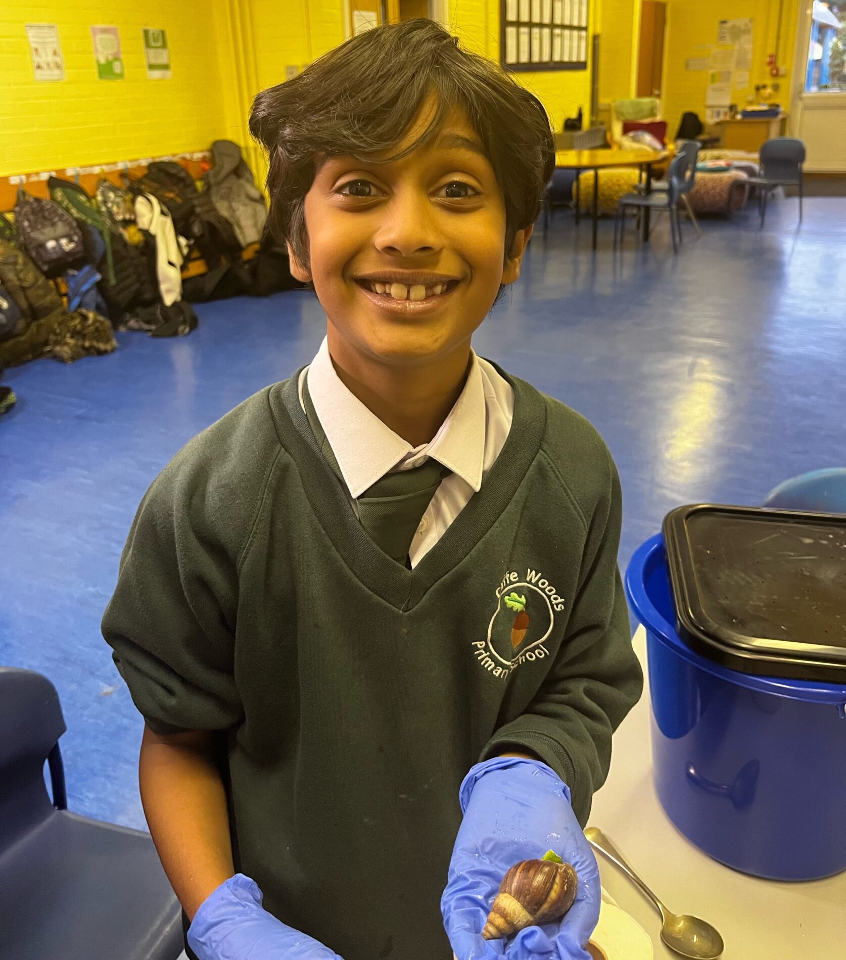 cliffe woods primary school recieves two giant African snails
